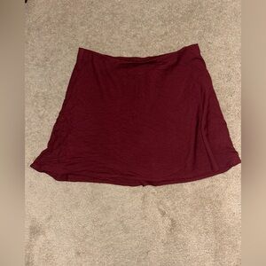 Skater/Flounce Burgundy Women's Skirt